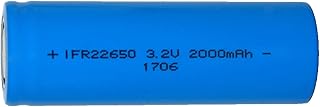 DUSLAN 2-Pack 22650 3.2V LiFeP04 2000 mAh Batteries