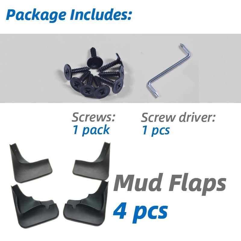 Juego Completo De Guardabarros Para Mitsubishi Outlander 2010-2012 - Originales, Color Negro Y Fáciles De Instalar