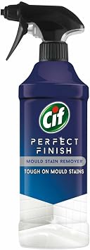 Cif Perfect Finish 100% Tough Stain Removal Spray for Stainless Steel, Anti Limescale, Oven & Grill or Anti Mould Effective Degreaser for Kitchen and Outdoor, 435ml (Buy 12, Anti Mould)