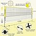 TOLEAD All-in-One Pickleball & Badminton Net Set, Portable Volleyball Net Set (17ft Wide x 3-5ft Height) for Backyard,Outdoor Sports Game Set w/Volleyball Pickleball Paddles & Badminton Rackets