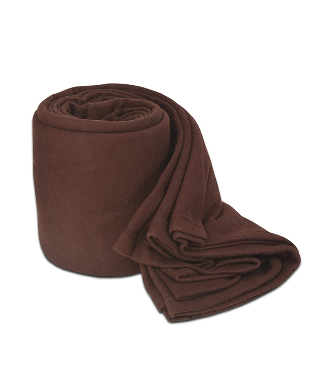 Brown Blanket Single Bed