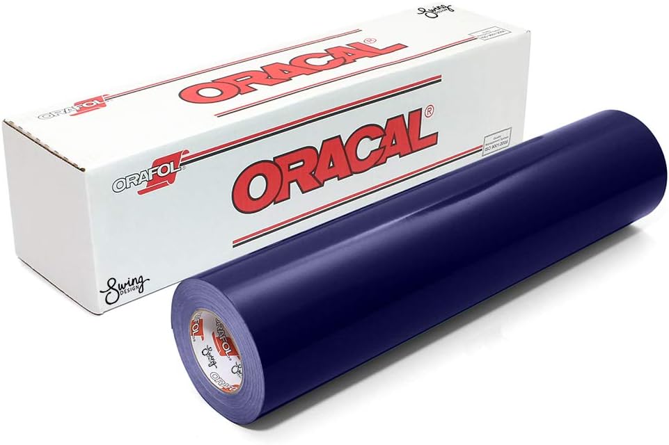 Oracal 651 Glossy Vinyl Roll 24 inches by 150 Feet - Steel Blue