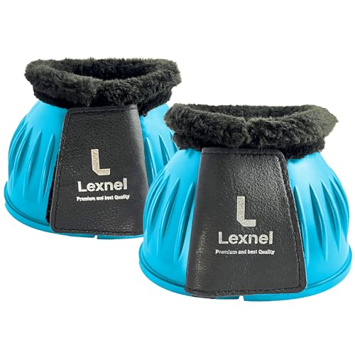 Image of Rubber Bell Boots, Durable Bell Boots for Horse - Superior Hoof Protection and Comfort 1 Pair (Teal, Medium)