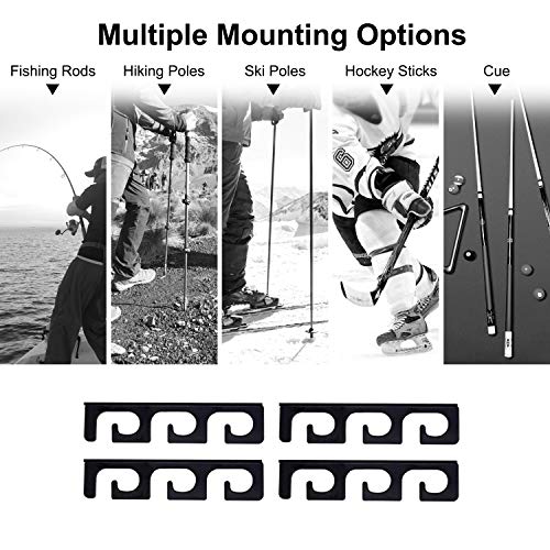Ceiling Rod Rack Fishing Rod Rack Storage for Ceiling or Wall-Ultra Sturdy Strong Weatherproof Indoor and Outdoor Us, Holds 6 Rods