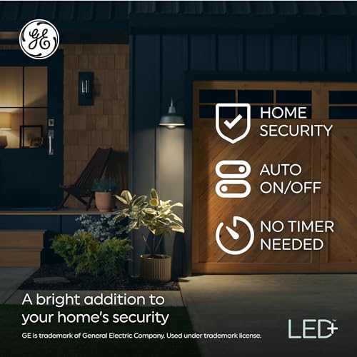 GE LED+ Dusk to Dawn LED Light Bulbs, Automatic On/Off Outdoor Security Lights, Soft White, E12 Candelabra Base (2 Pack) by GE - Image 4