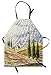 ABAKUHAUS Italiano Delantal de Cocina, Estilo Van Gogh Valle Italiano Campos Rurales Paisaje Europeo Pintura Estampa, Resistente al Agua y la Suciedad Estampa Digital, Multicolor