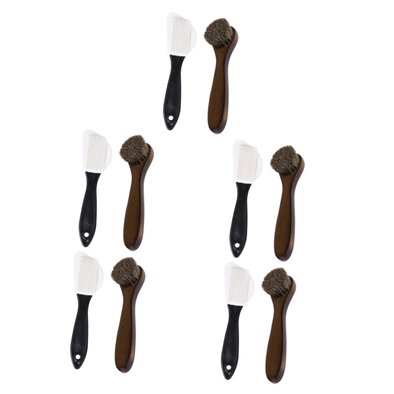 SHERCHPRY 10piezas Cepillos para Pulir Zapatos Cepillo De Aplicación De Cera para Cuero para Cuidado De Calzado y Muebles Diseño Ergonómico y Durable