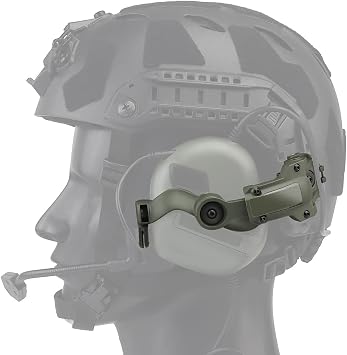 Multi-Angle Rotation Helmet Rail Adapter for Tactical Headset Fit OPS Core ARC and Team Wendy Rail