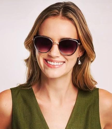 Óculos de Sol Polo London Club Gateado Médio com Lentes Degradê UV400 contém Case Couro ECO, Feminin