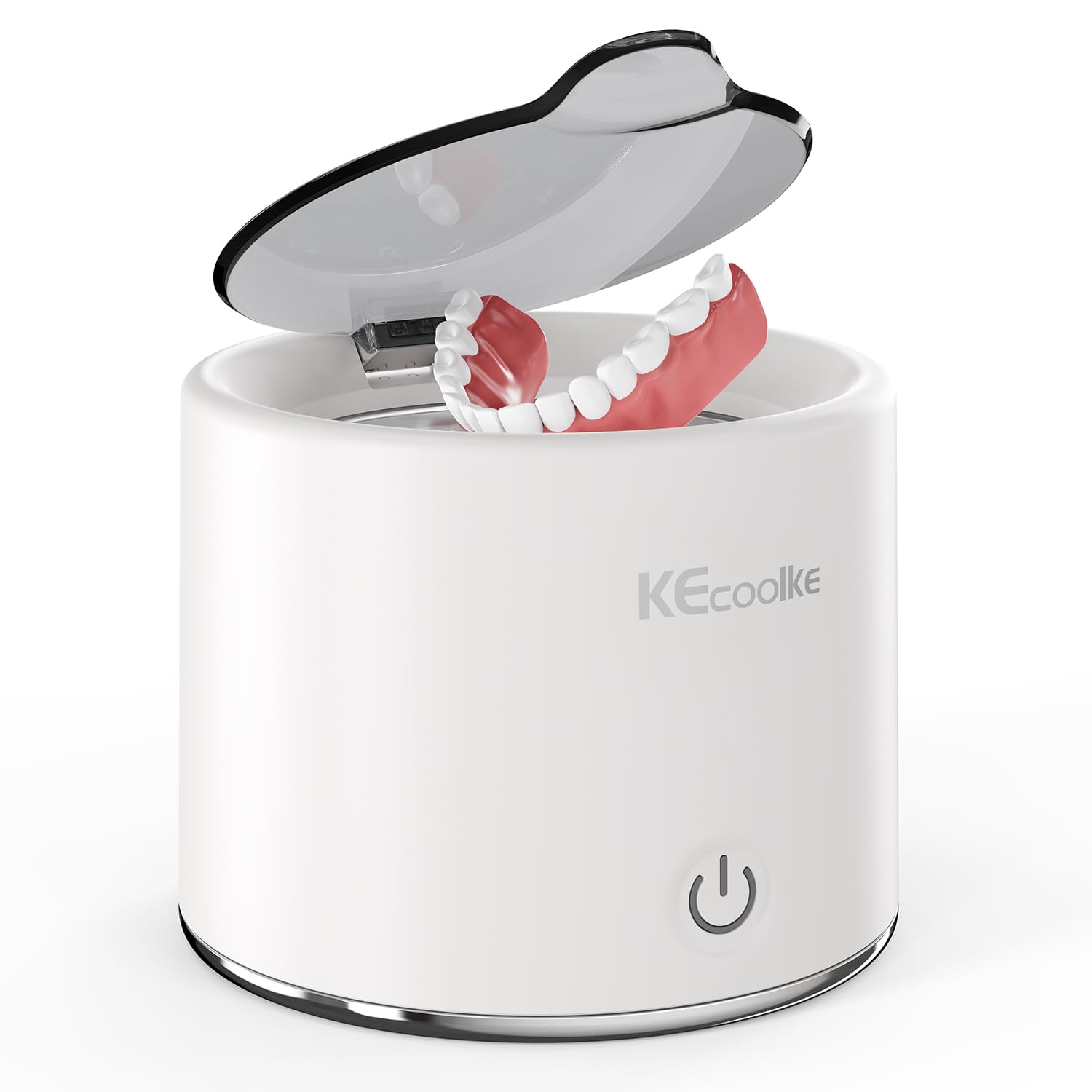 KECOOLKE Ultrasonic Dentures Cleaner, 200ml 48kHz Sonic