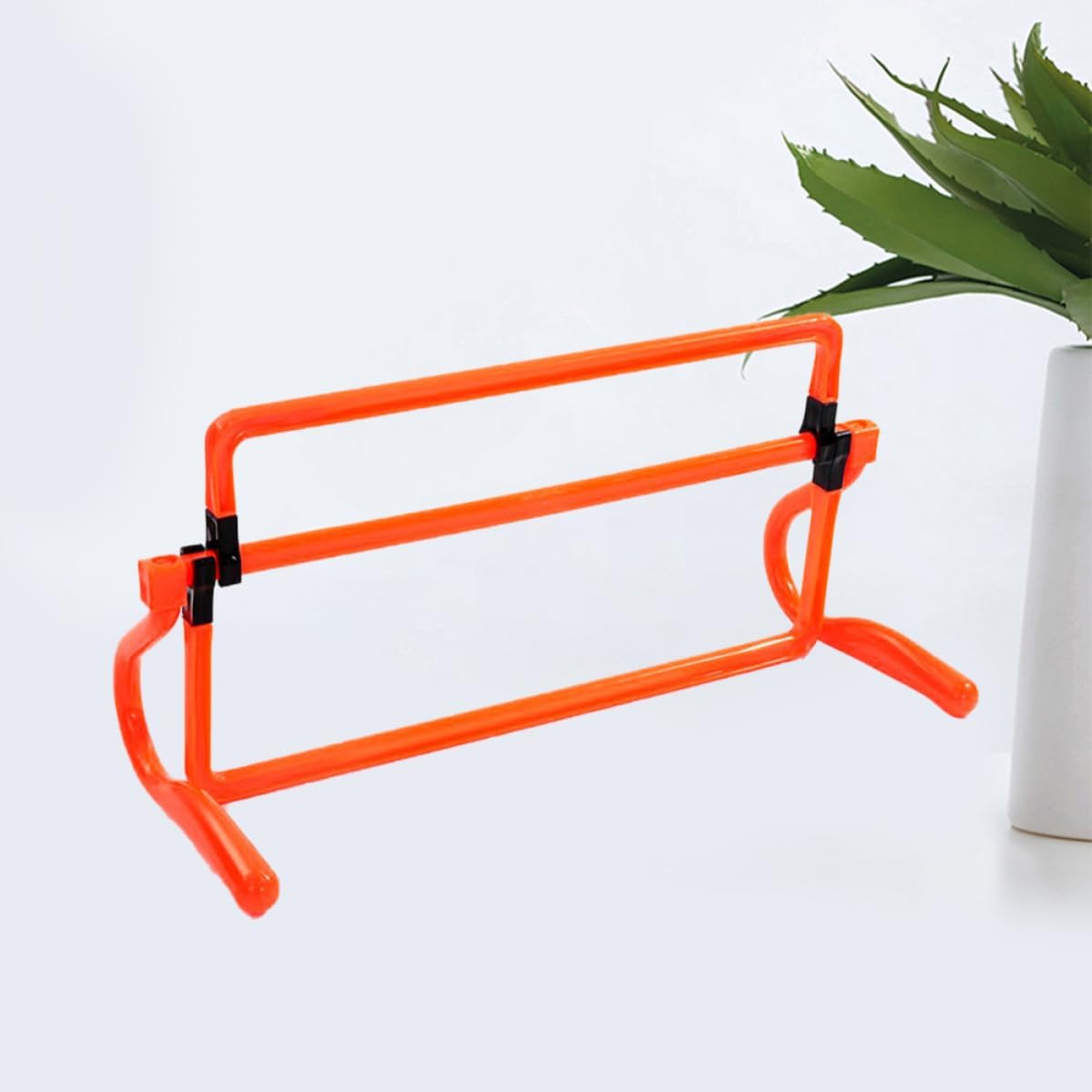 Didiseaon Orange Soccer Party Decorations Featuring Adjustable Training Hurdles for Football Drill Equipment, for Fast Feet Training and Jumping Exercises with Sturdy Pp Material, Soccer