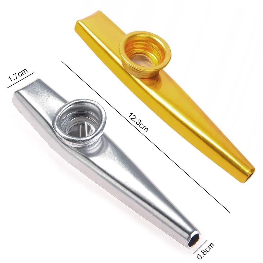 WIYETY Kazoo-set, 18 stuks, 6 kleuren, kazoo van kunststof, Kazoo Instrumento voor kinderen, muziekliefhebbers, beginners, prijs, kinderfeestgunsten
