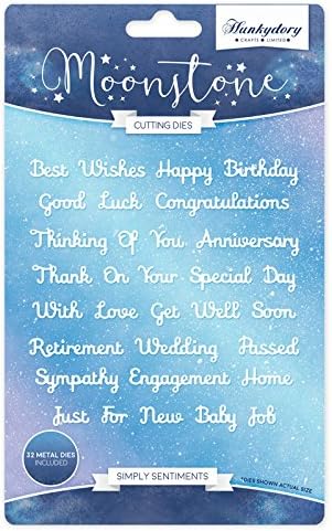Hunkydory Simply Sentiments Moonstone Cutting Dies