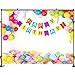 7x5ft Happy Birthday Backdrops Photography Backdrops Colorful Balloons Photo Backdrop for Pictures Photography Props YY00203