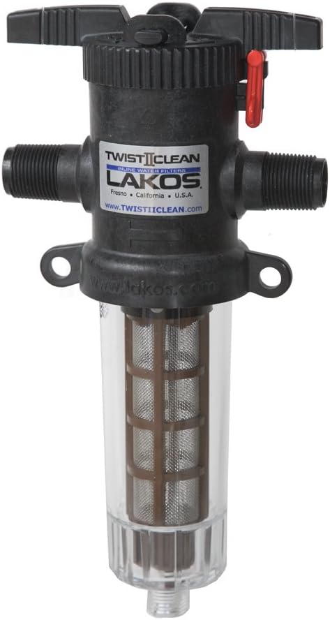 3/4" TwistIIClean Inline Water Filter (Brown 30 mesh / 600 micron)