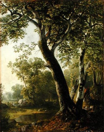 ARTXLXXBN Famoso Lienzo Imagen Art Cuadro Lienzo Studio a Marbletown Ulster County New York di Asher Brown Durand para la Decoración del Hogar de la Oficina 60x90cm