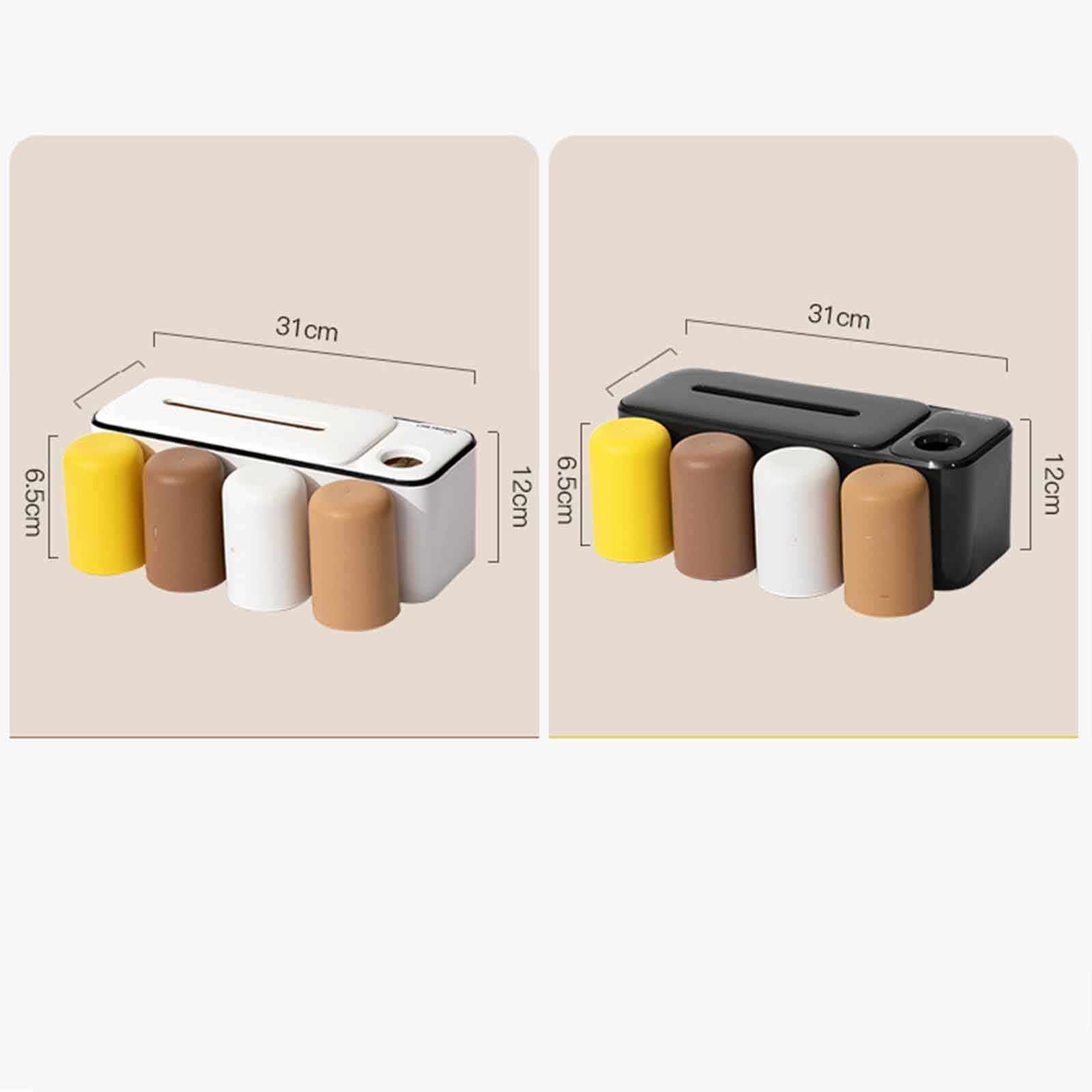 Porta Dentifricio Porta Spazzolino Da Muro Portaspazzolini Da Bagno Porta Spazzolini Portaspazzolino Da Parete Da Viaggio Spremi Dentifricio Automatico Forte Capacità Portante (31x6.5x12cm,black)