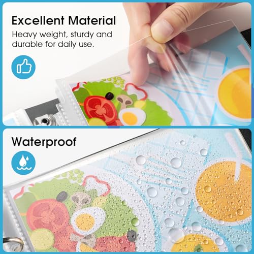 image for KTRIO Heavyweight Sheet Protectors 5.5 x 8.5 inch, Clear Page Protecto