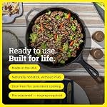 Lodge Pre-Seasoned Cast Iron Skillet, PFAS-Free, 12 Inches - Image 5