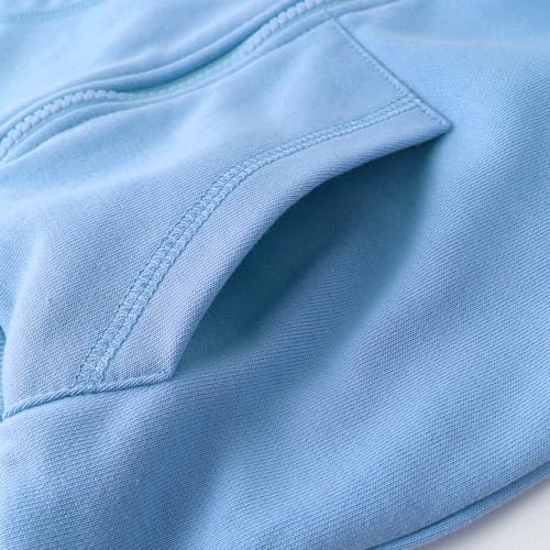 Image of Spring&Gege Boys Zip up Hoodie Soft Solid Classic Full Zip Hooded Sweatshirts for Kids (3-14 Years)