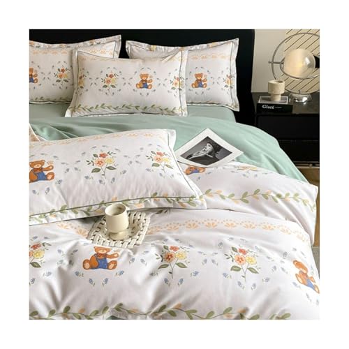 Ensemble de literie en coton doux parure chic lavable lit chic - 2