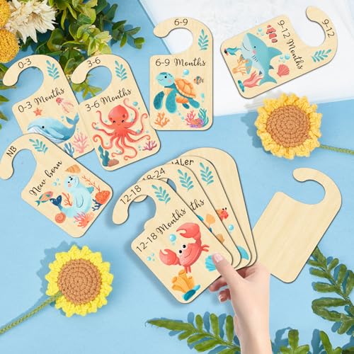 Séparateurs de placard bébé en bois 10pcs organisation garde-robe