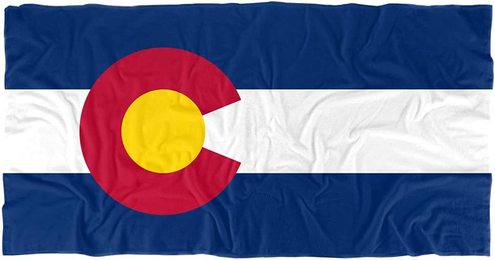 Trevco Colorado Flag Officially Licensed Beach Towel 30" X 60"