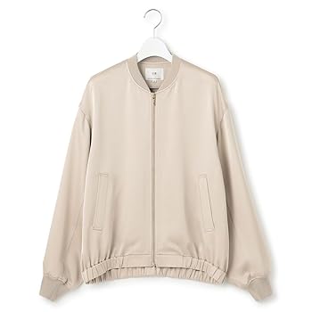 23区 ドレープサテン MA-1 ブルゾン 38 ベージュ Amazon | [23区] 洗える ドレープサテン MA-1 ブルゾン ベージュ