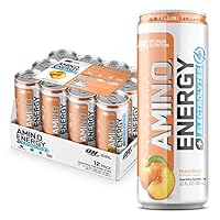 Optimum Nutrition Optimum Nutrition Essential Amino Energy Plus Electrolytes Sparkling Hydration, Peach Bellini, 12 Count