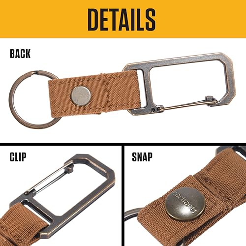 image for Carhartt Unisex Adult Durable Metal Key Keeper, Belt Loop Key Ring Hol