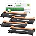 LINKYO Compatible Toner Cartridge Replacement for Brother TN660 TN-660 TN630 (Black, 4-Pack, Value Edition)