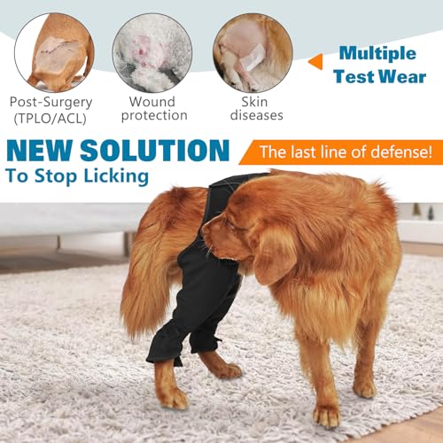 Dog Leg Sleeve Rear Leg for Stop Licking, Recovery Dog Pants for Wound ACL TPLO After Surgery, Cone Alternative Protective Sleeve by Marnonsis - Image 5
