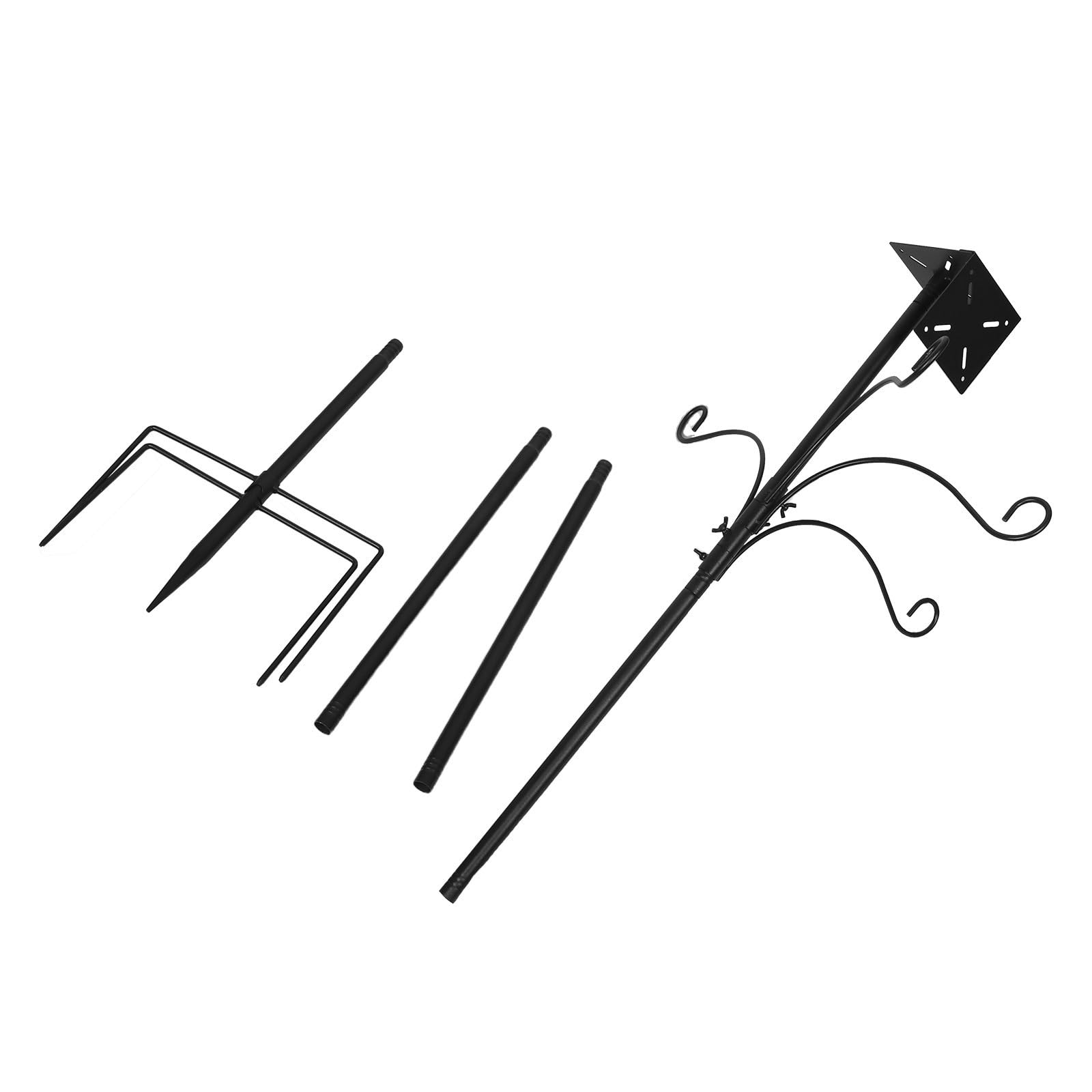Supporto per Mangiatoia da Giardino in Metallo con Base a 5 Punte