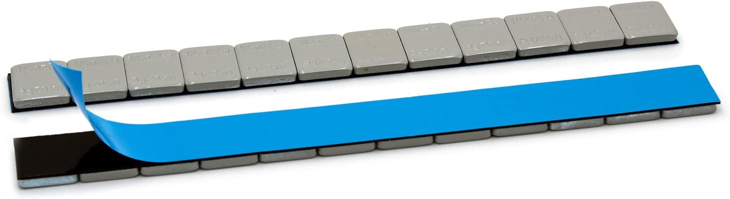 3600 pcs Grey Coated FE Low Profile Adhesive Stick on Wheel Weight 1/4oz 0.25oz Segments 300 Strips 54 Lbs for Car, SUV, Truck Specially Made for USA Market