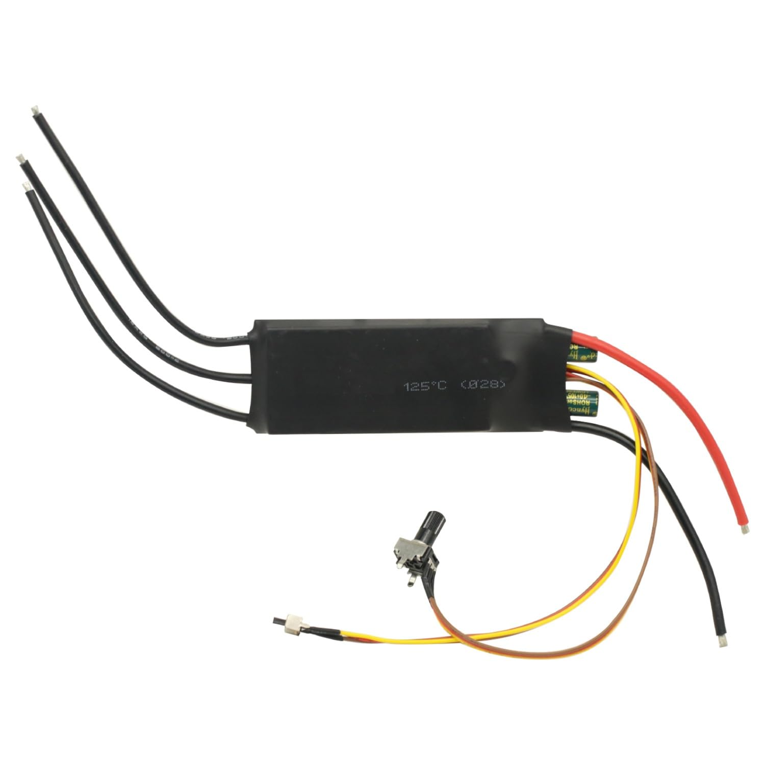 DC6-24V 1000W bezszczotkowy silnik prądu stałego BLDC 3-fazowy bezszczotkowy sterownik silnika Hallless DC moduł sterownika prędkości silnika prądu stałego z potencjometrem, regulator prędkości ESC