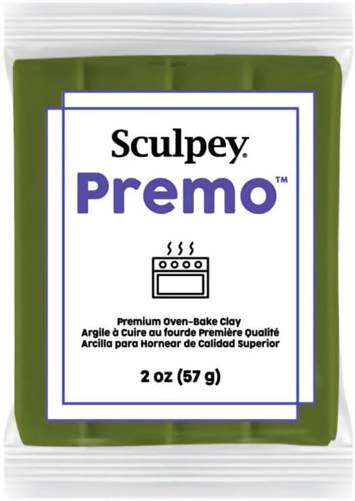 Polyform Premo Sculpey Polymer Clay 2 Ounces-Spanish Olive