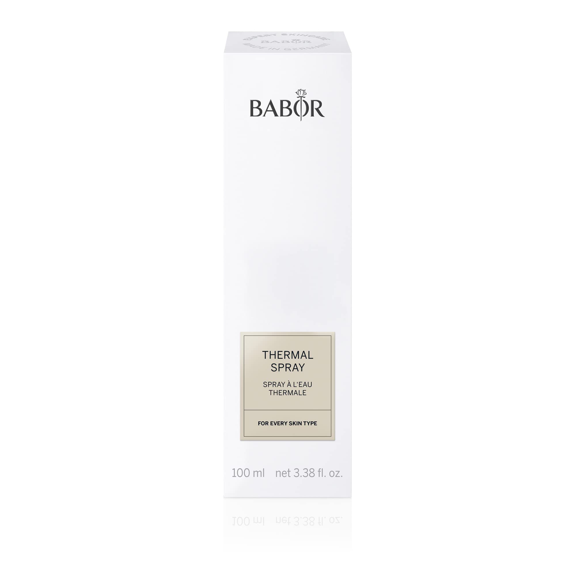 BABOR CLASSICS Thermal Spray per tutti i tipi di pelle, Tonico lenitivo per il viso con acqua termale rinfrescante di Aquisgrana, Formula vegana, 100 ml