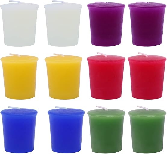 Scented Votive Candles for Home Decoration, 2 Inches Aromatherapy Candle Set with 6 Fragrances - Apple&Cinnamon, Jasmine, Eucalyptus, Lavender, Wolfberry&Blood Orange, Passion Fruit