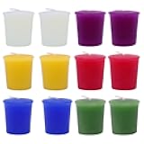 Scented Votive Candles for Home Decoration, 2 Inches Aromatherapy Candle Set with 6 Fragrances - Apple&Cinnamon, Jasmine, Eucalyptus, Lavender, Wolfberry&Blood Orange, Passion Fruit