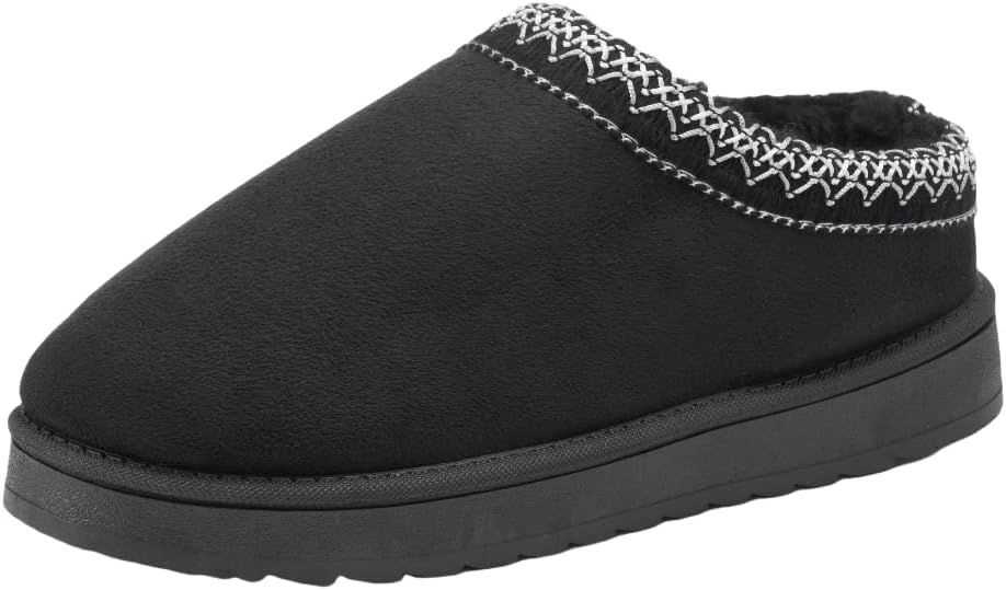 Women's Slippers Platform Mini Faux Fur Warm Winter Snow Boots Indoor/Outdoor Anti-Slip Slipper Comfy Fur Fleece Lined Sneakers House slippers Short Ankle Boot