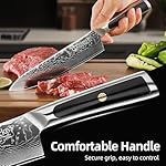 Sunnecko 8 Inch Chef Knife Professional, Sharp Kitchen Knife Damascus Chefs Knife Vg10 High Carbon Stainless Steel - Image 5