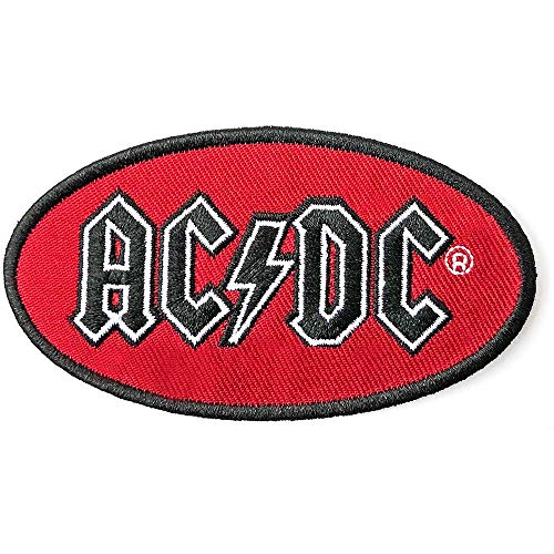 Image of AC/DC Patch Oval Logo Red