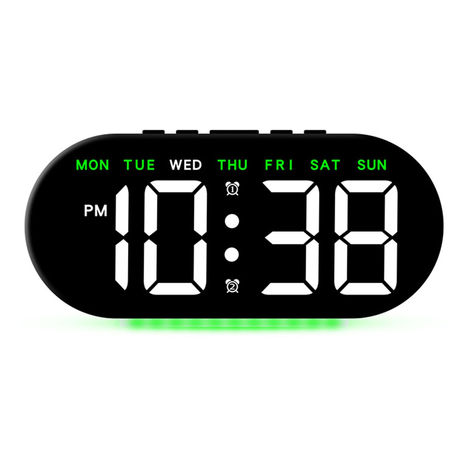 Xinsheinelry Led Alarm Clock Bedside Clocks with Large Led Display Adjustable Brightness and Dimmable for Bedroom or Use Bedroom Table Clock