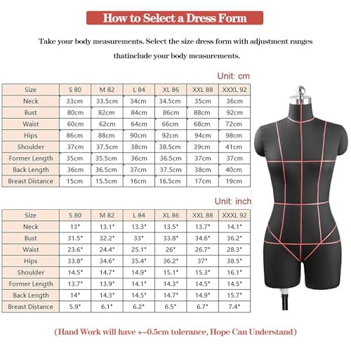 Forme de robe réglable pour l'ajustement de vêtement dans votre atelier