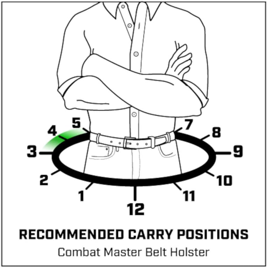 Galco Combat Master Belt Holster for S&W J Frame 640 Cent 2 1/8-Inch .357