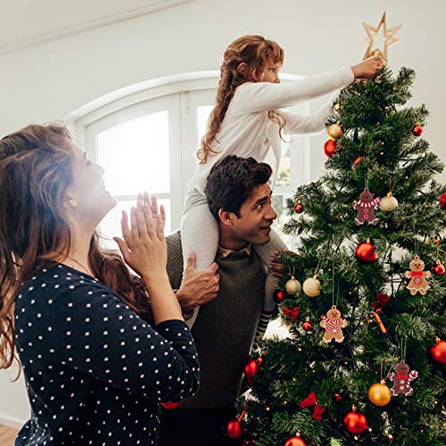BESPORTBLE 12 PeÃ§as de Gengibre Enfeite de Natal DecoraÃ§Ã£o de Homem de Gengibre de Natal Enfeite