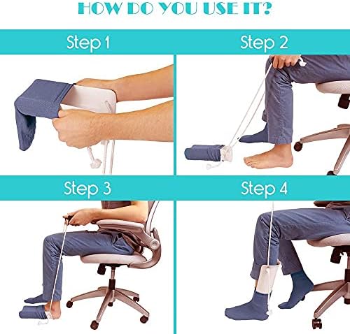 Sock Aid, Sock Helper Slider Putting Socks for Elderly, Pregnant Women, Disabled and Handicapped Avoid Bending Sock Helper Aide Tool
