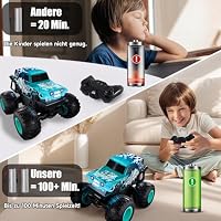 2.4GHZ Ferngesteuerter Monstertruck mit Licht, Musik und 360°Drehung (Blau) – Ansicht 5