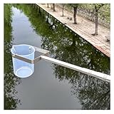 Ultra-Light Water Sampling Ladle with Beaker - Telescopic Rod for Easy Dipping & Sampling - Ideal for Sludge & Liquid Analysis - Portable & Durable Design