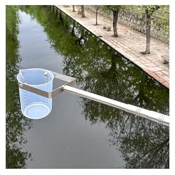 Telescopic Water Sampler Dipper with Plastic Beaker, 500ml/1000ml, Stainless Steel Rod